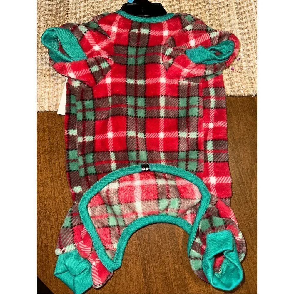 Pet Posse Flannel Dog Romper Size Medium 14”